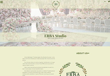 Скріншот проєкту Erba - Designs studio